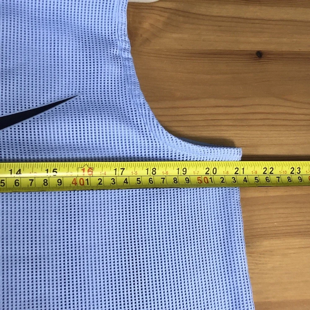Nike Swoosh Logo Tank Top Men's Sz Medium Light Blue Active Sports